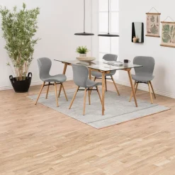 Krzesło do jadalni Batilda A1 jasnoszare * Actona Discount