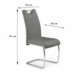 Krzesło model K349 popielate * Halmar Online