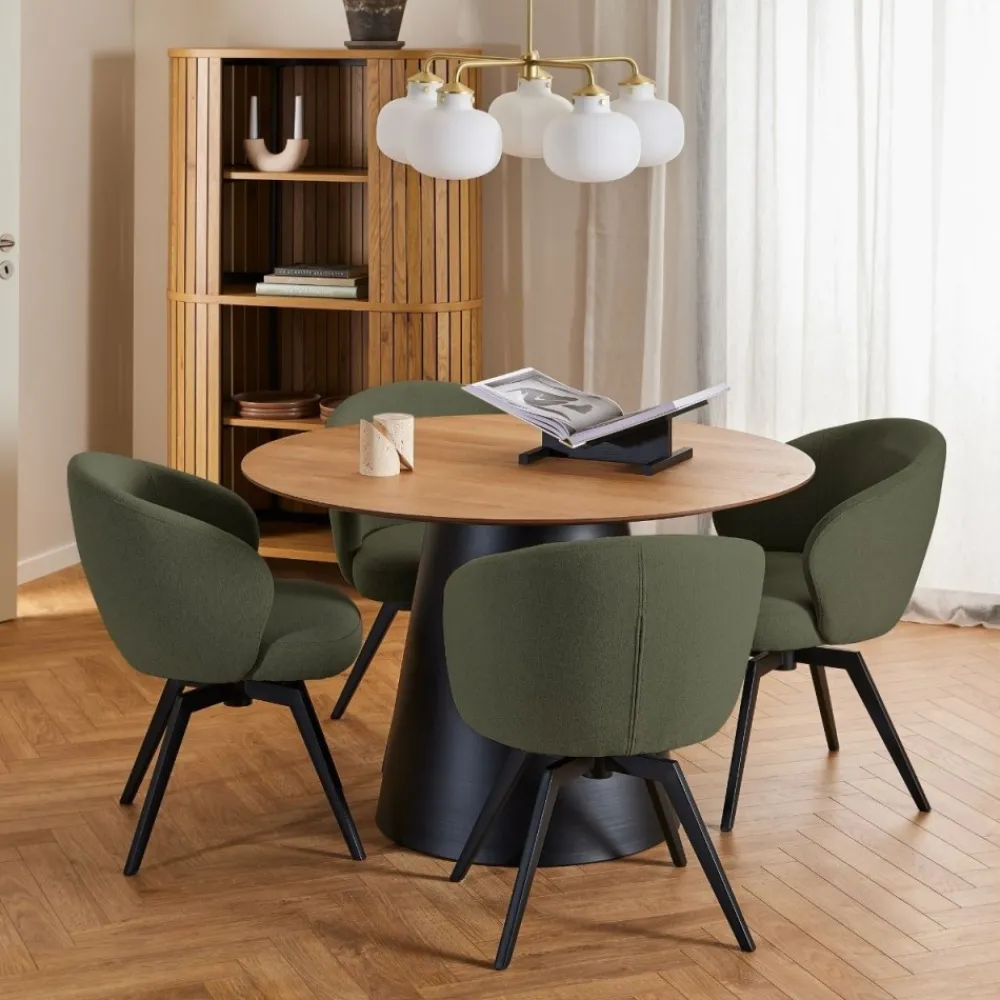 Krzesło obrotowe do jadalni Darlene zielone * Actona Discount