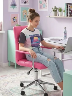 Krzesło obrotowe Gonzo różowy * Halmar Outlet