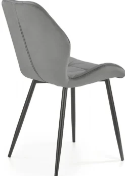 Krzesło tapicerowane K-453 popiel welur * Halmar Clearance