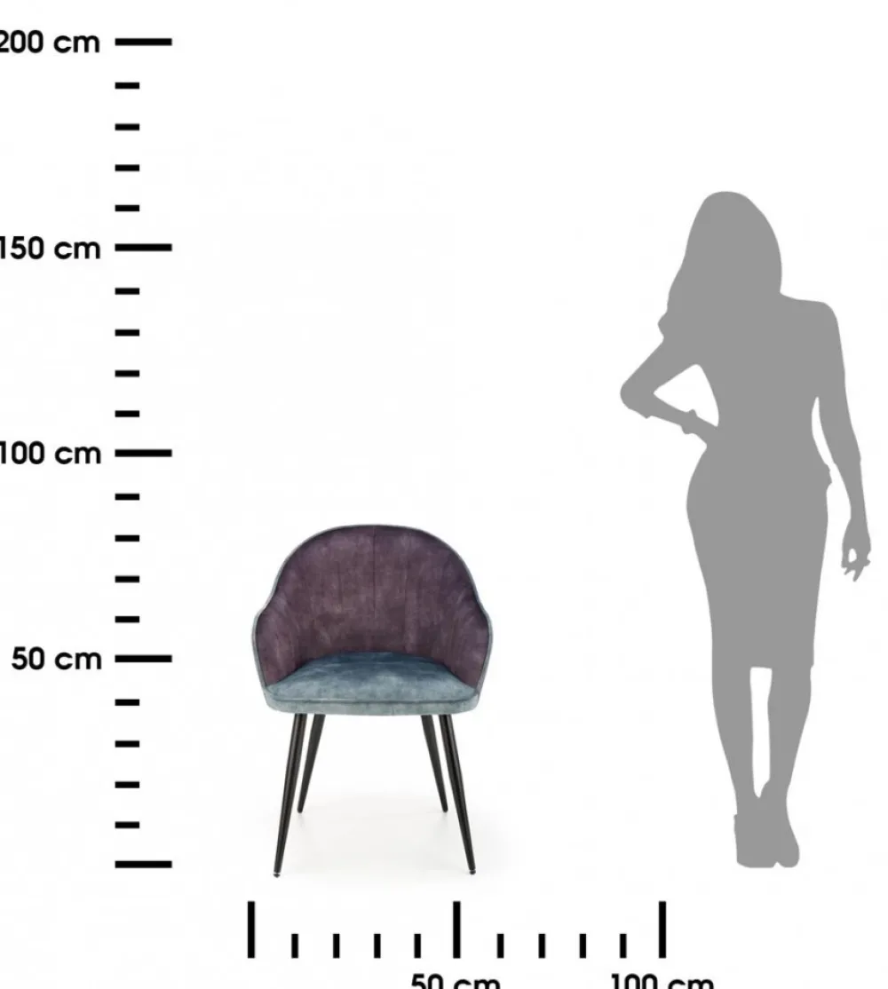 Krzesło tapicerowane K-440 welur * Halmar New
