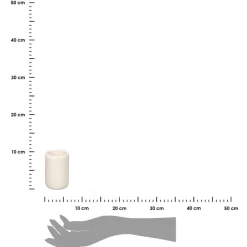 Kubek łazienkowy polyresin kremowy