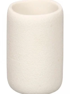Kubek łazienkowy polyresin kremowy