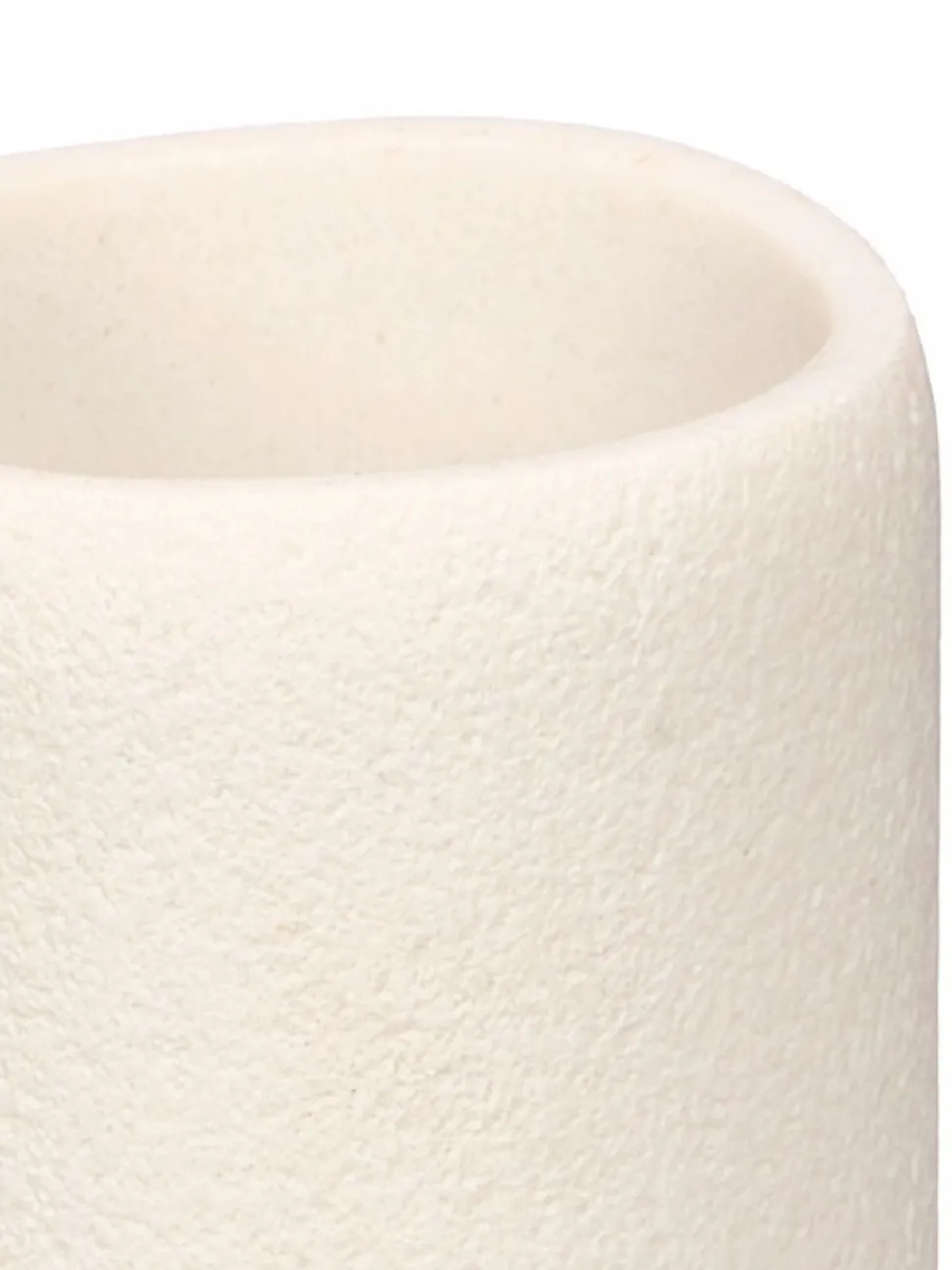 Kubek łazienkowy polyresin kremowy