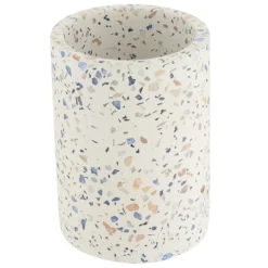 Kubek łazienkowy Terrazzo biały