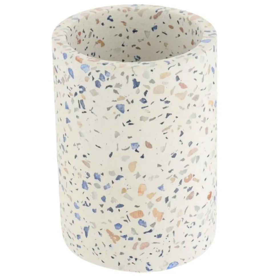 Kubek łazienkowy Terrazzo biały