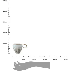Kubek do kawy ceramiczny szary Grau 0,34 l