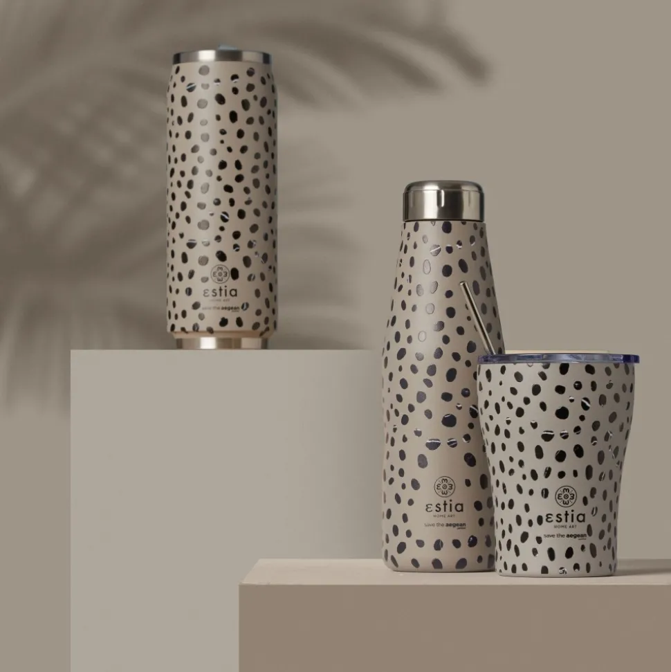 Kubek termiczny w zwierzęcy wzór 350 ml Leopard taupe