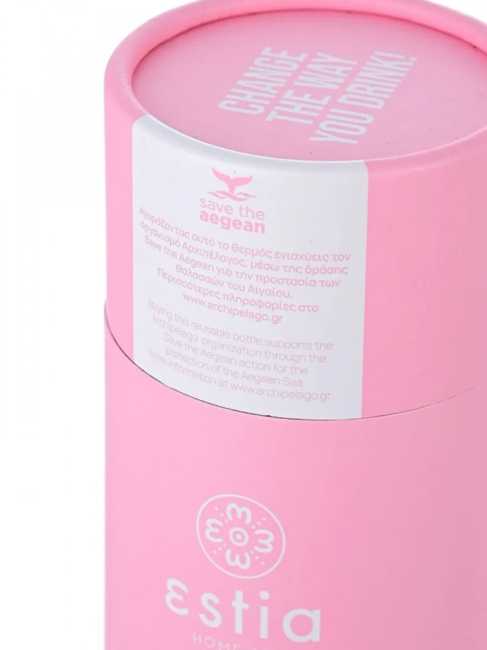 Kubek termiczny ze składaną słomką 500 ml Blossom Rose