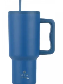 Kubek termiczny ze słomką 900 ml Denim Blue