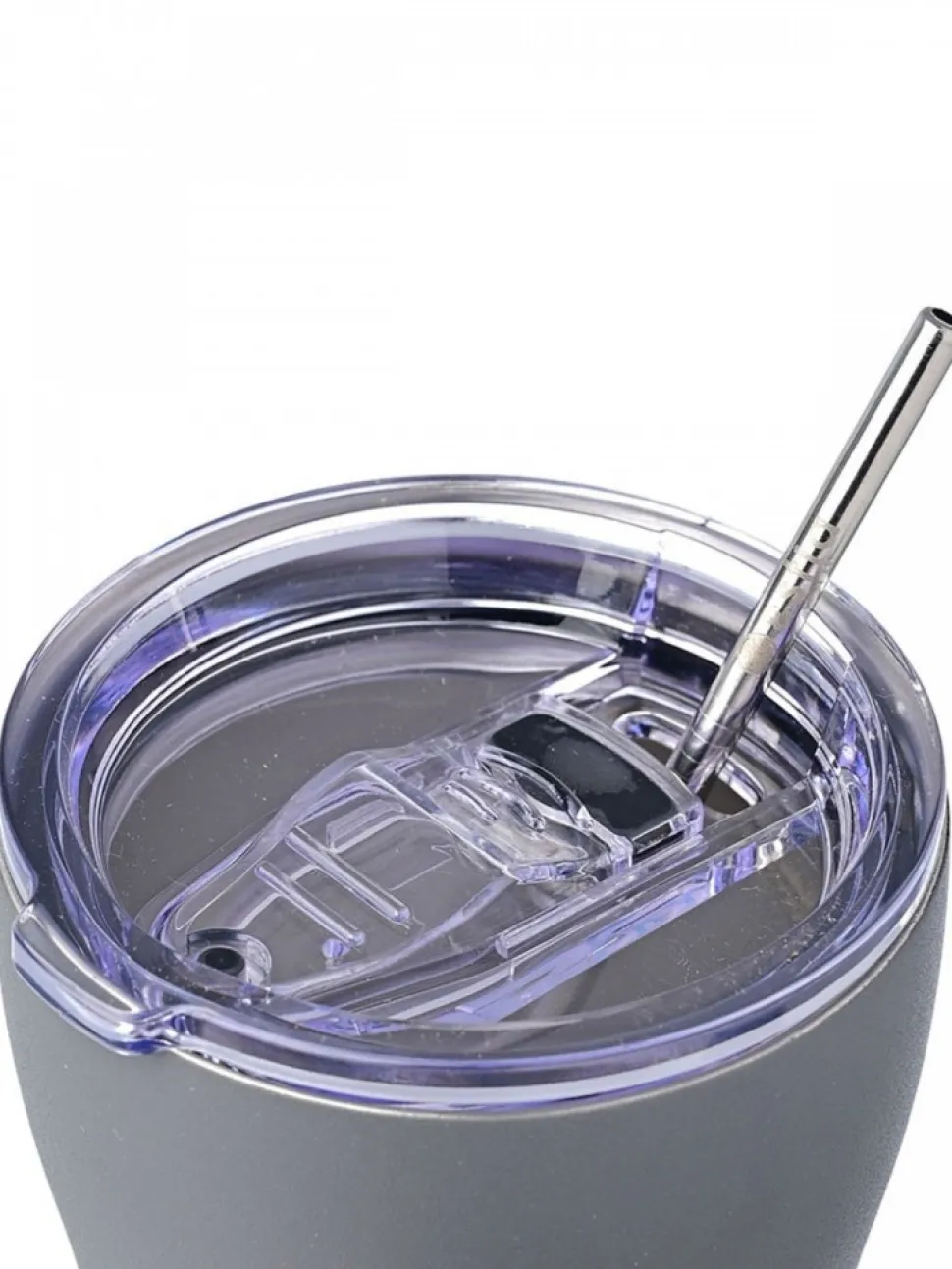 Kubek termiczny ze słomką 350 ml Fjord Grey