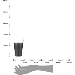 Kubek termiczny ze słomką 350 ml Noir Echo