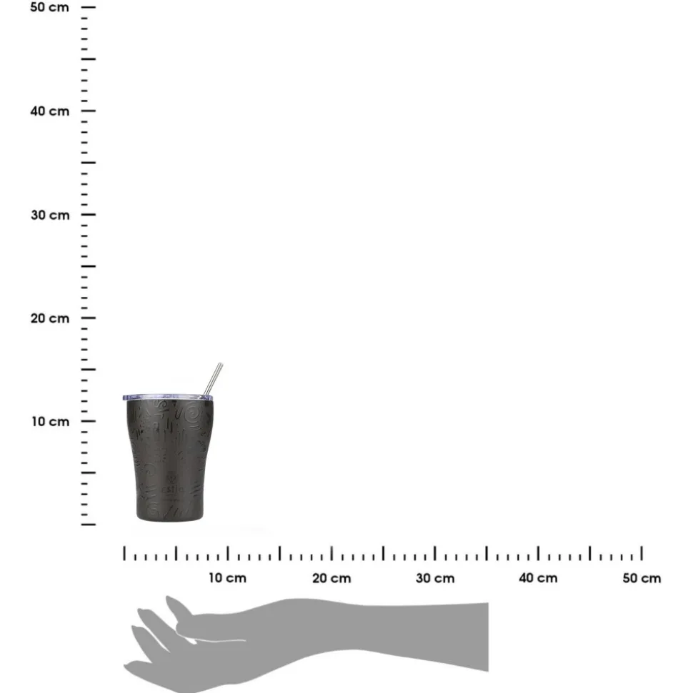 Kubek termiczny ze słomką 350 ml Noir Echo