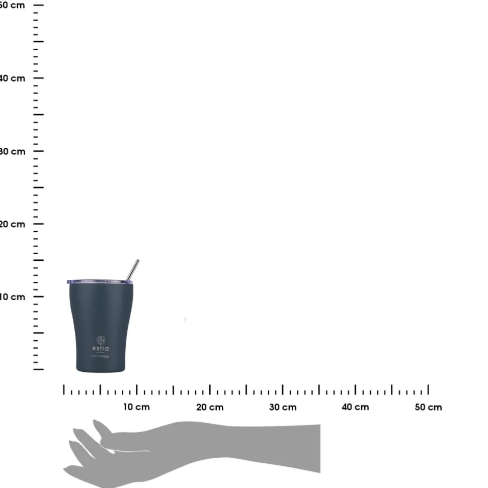 Kubek termiczny ze słomką 350 ml Indigo
