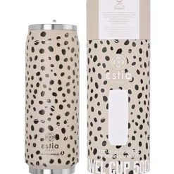 Kubek termiczny ze słomką 500 ml Leopard Taupe