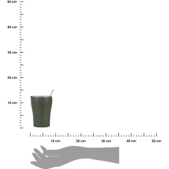 Kubek termiczny ze słomką 350 ml Olive Flow