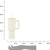 Kubek termiczny ze słomką 1200 ml Lily White