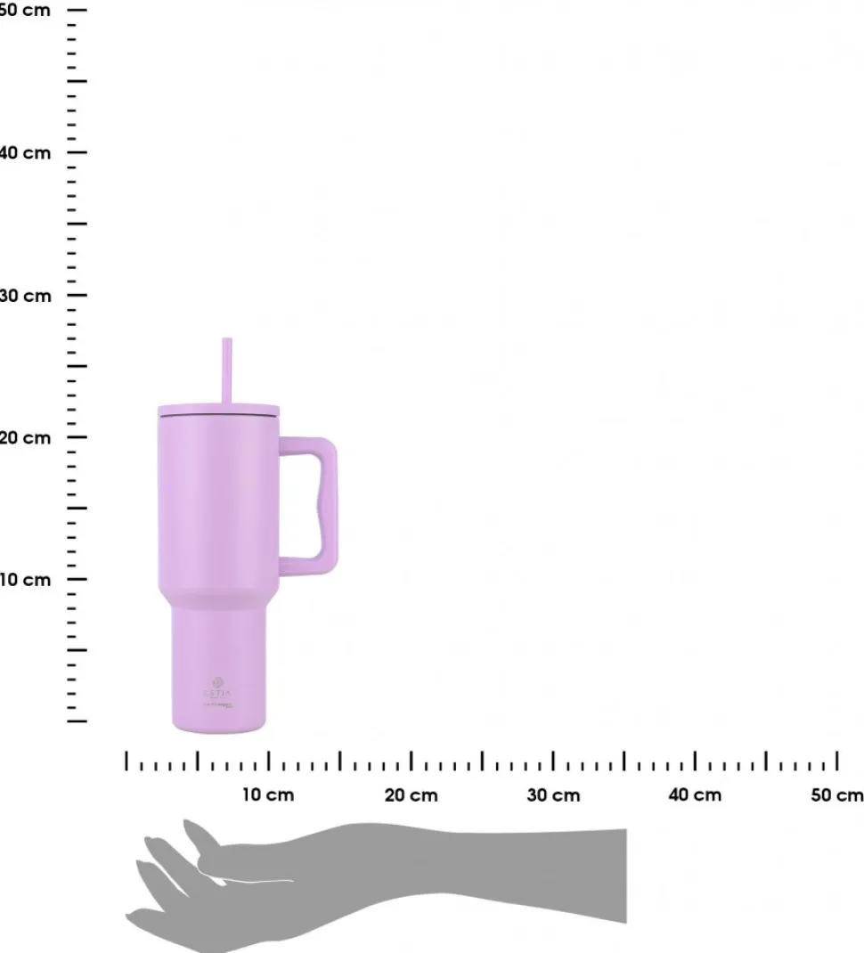 Kubek termiczny ze słomką 1200 ml Lavender Purple