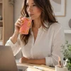 Kubek termiczny ze słomką 350 ml Orange Pop