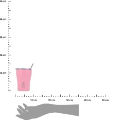Kubek termiczny ze słomką 350 ml Blossom Rose