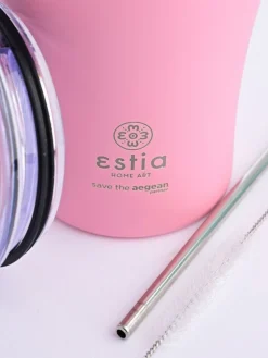 Kubek termiczny ze słomką 350 ml Blossom Rose