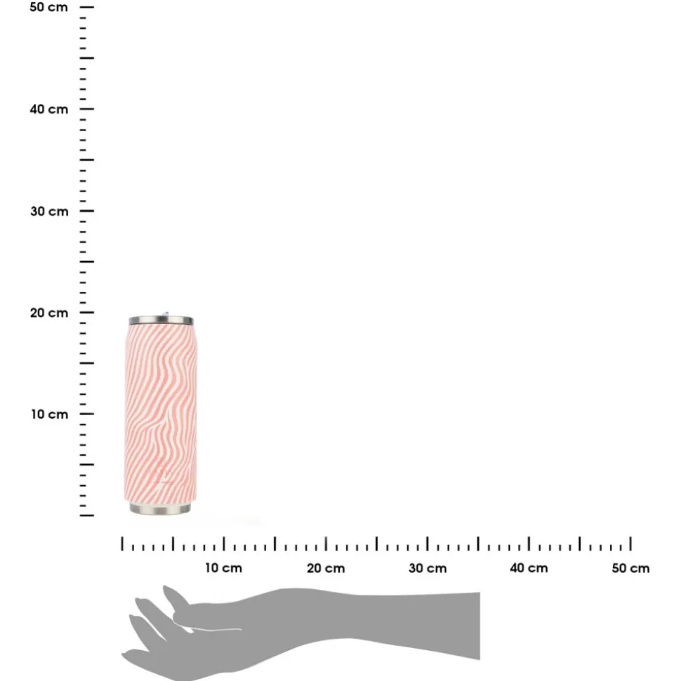 Kubek termiczny ze słomką 500 ml Soft Ripple