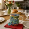 Kubek z zaparzaczem i zawieszka IRISES Van Gogh 400 ml