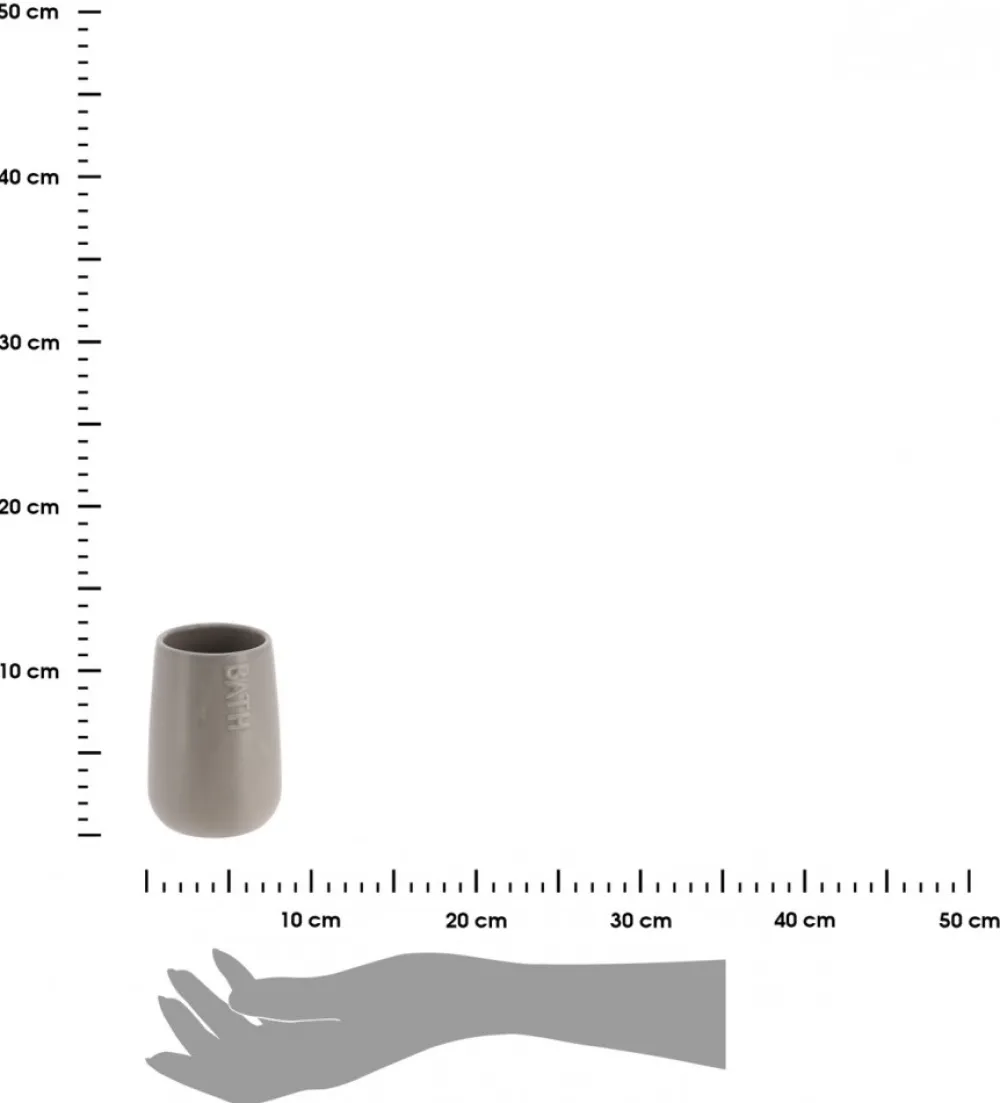 Kubek łazienkowy Attolico Grey * TENDANCE Hot
