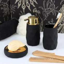 Kubek łazienkowy Lorantos Black * TENDANCE New