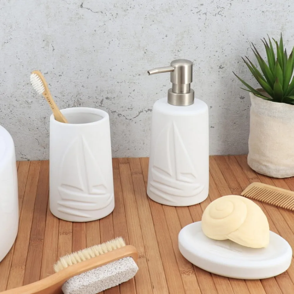 Kubek łazienkowy Manureva White 400 ml * TENDANCE