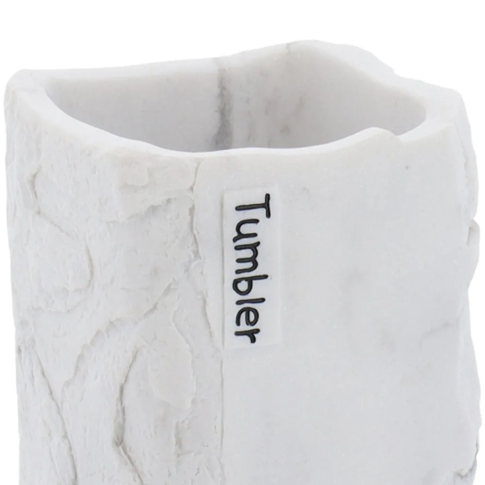 Kubek łazienkowy Paola struktora kamienia marmur * TENDANCE Sale