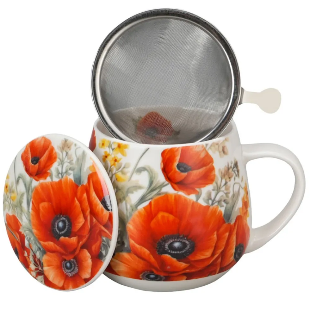 Kubek baryłka z zaparzaczem Maki 430 ml * Duo Best