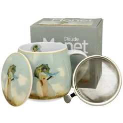 Kubek baryłka z zaparzaczem Monet Woman with Parasol 430 ml * Duo Discount