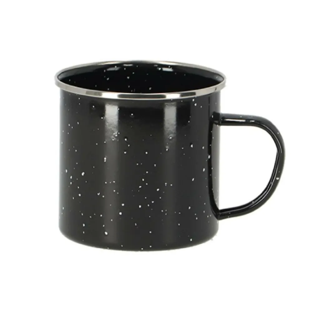 Kubek emaliowany czarny 350 ml * Esschert Design