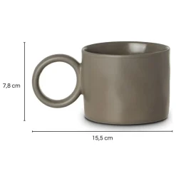 Kubek 400 ml Mare grafitowy * Estia