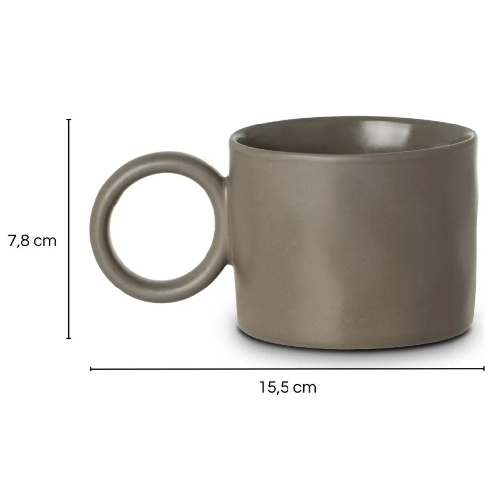 Kubek 400 ml Mare grafitowy * Estia