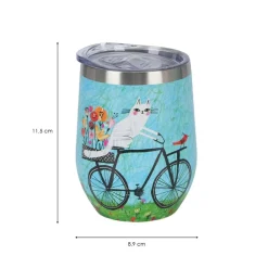 Kubek termiczny Koci Świat Rower 330 ml * Duo Outlet