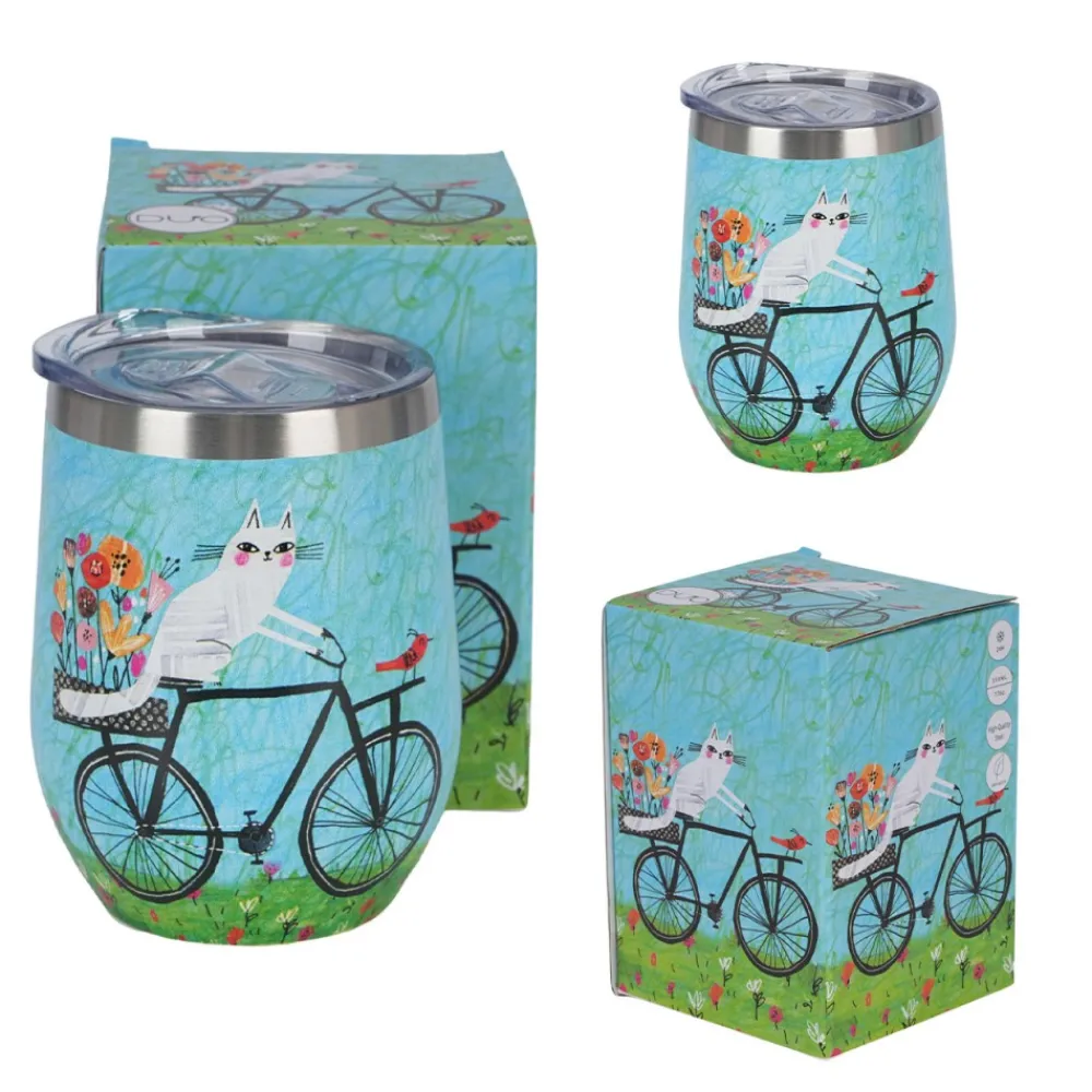 Kubek termiczny Koci Świat Rower 330 ml * Duo Outlet