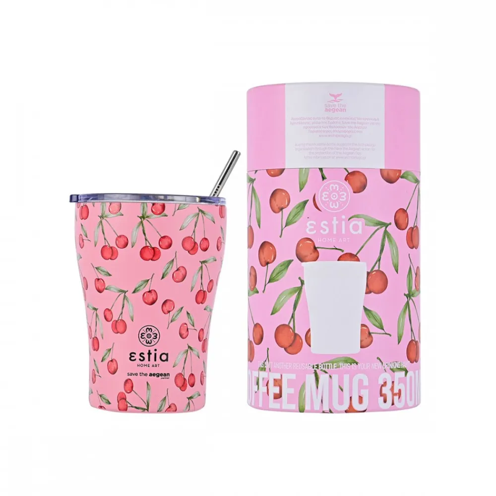Kubek termiczny 350 ml Cherry Rose * Estia Sale