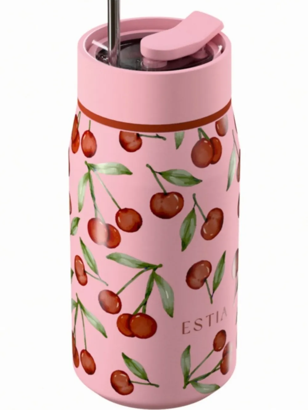 Kubek termiczny 360 ml Lens Cherry Rose * Estia Discount