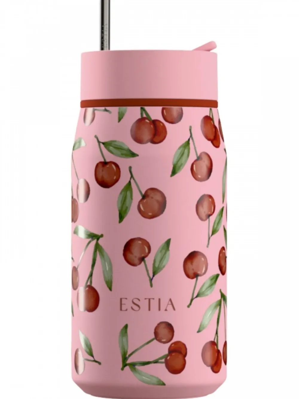 Kubek termiczny 360 ml Lens Cherry Rose * Estia Discount