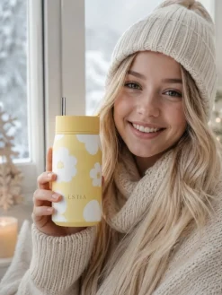 Kubek termiczny 360 ml Lens Yellow Daisy * Estia Outlet