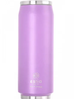 Kubek termiczny ze składaną słomką 500 ml Lavender Purple * Estia Hot