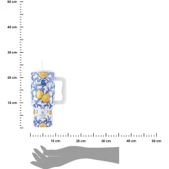 Kubek termiczny ze słomką 900 ml Amalfi Coast * Estia New