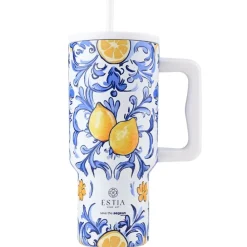 Kubek termiczny ze słomką 900 ml Amalfi Coast * Estia New