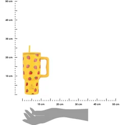Kubek termiczny ze słomką 900 ml Berry Bright * Estia Online