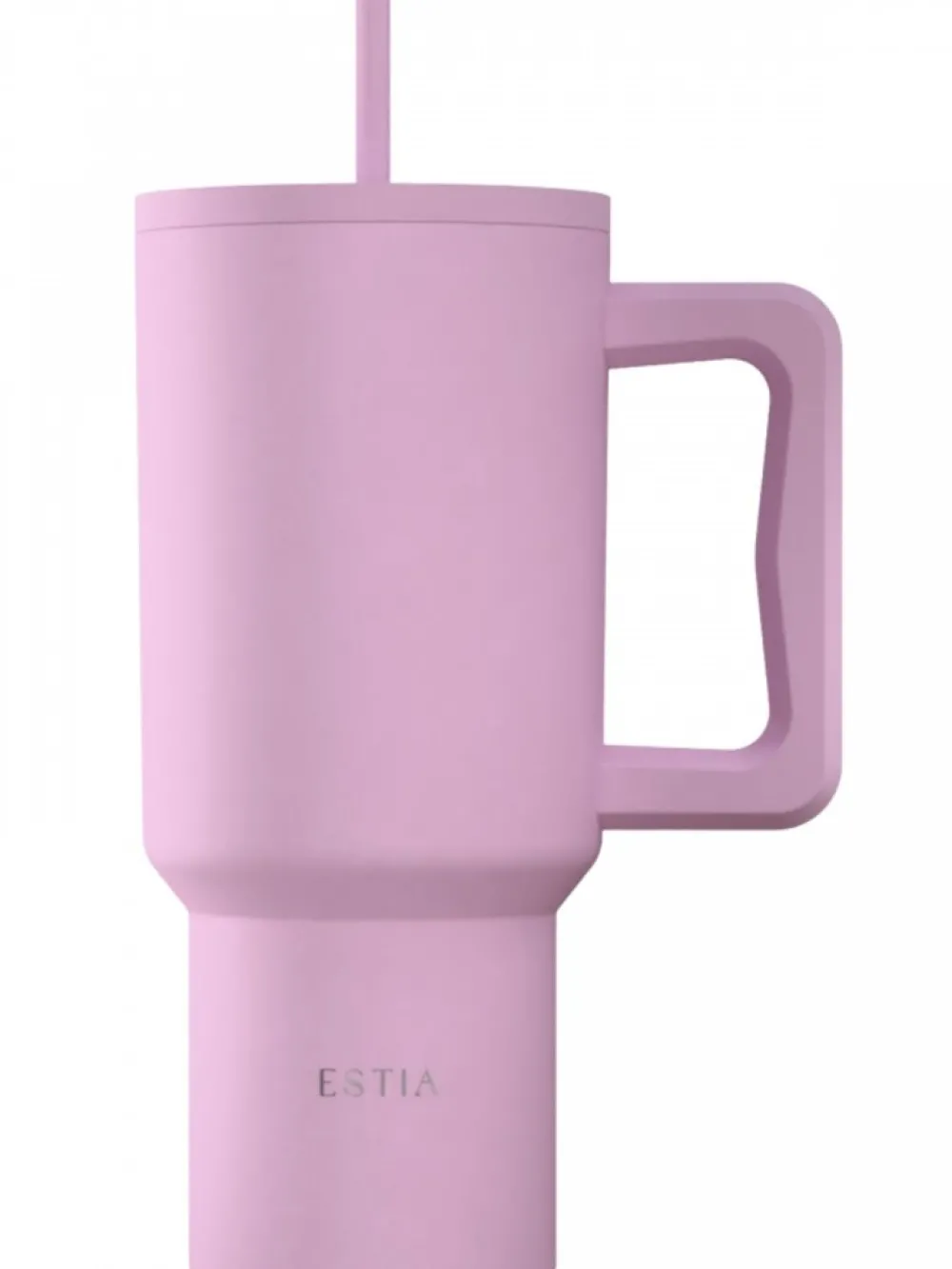 Kubek termiczny ze słomką 900 ml Lavender * Estia Discount