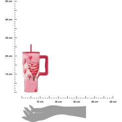 Kubek termiczny ze słomką 900 ml Love Ascend * Estia Best