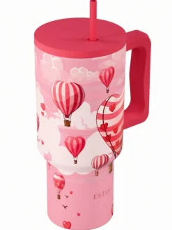 Kubek termiczny ze słomką 900 ml Love Ascend * Estia Best